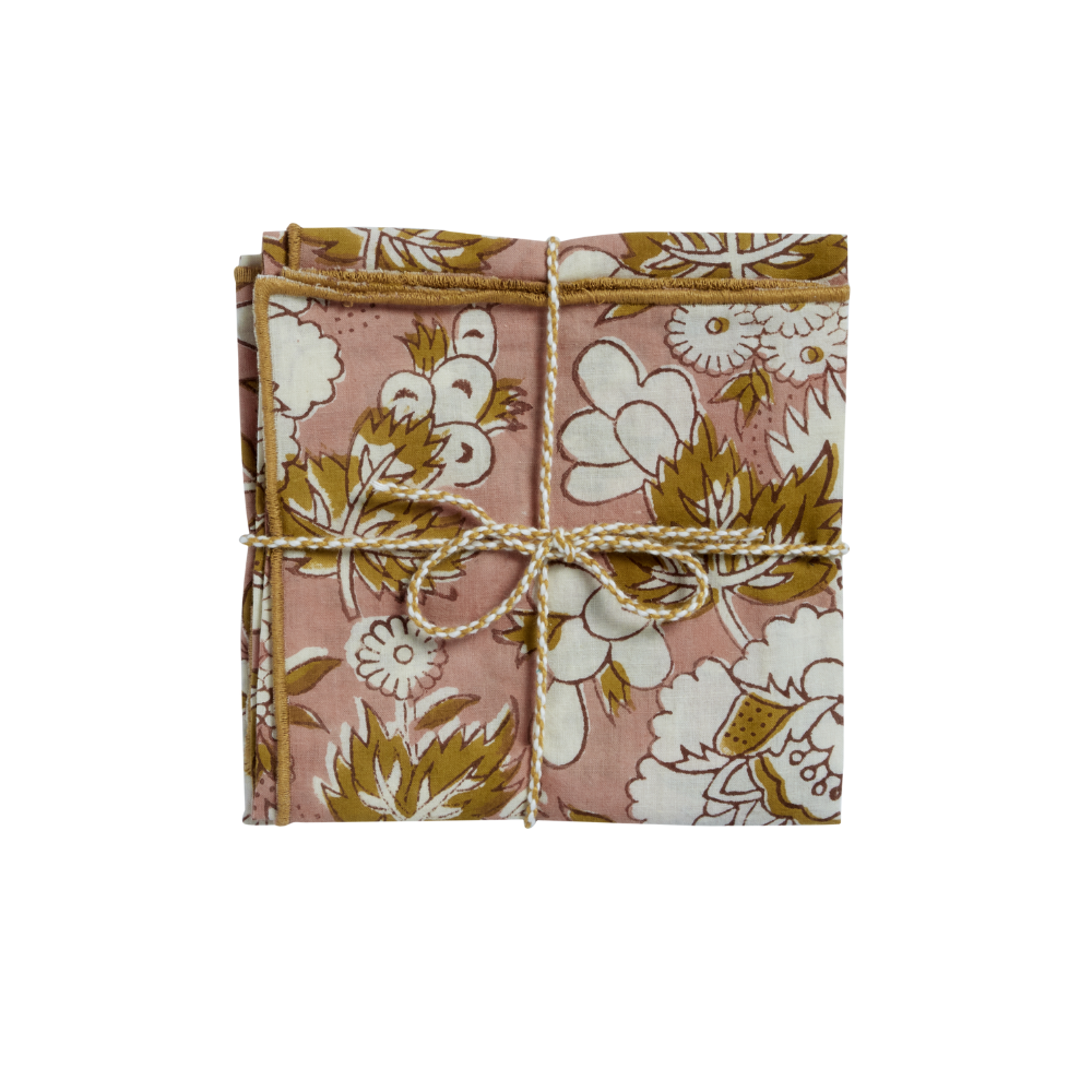 Set of 2 Table Napkins - Vishnu Terracotta