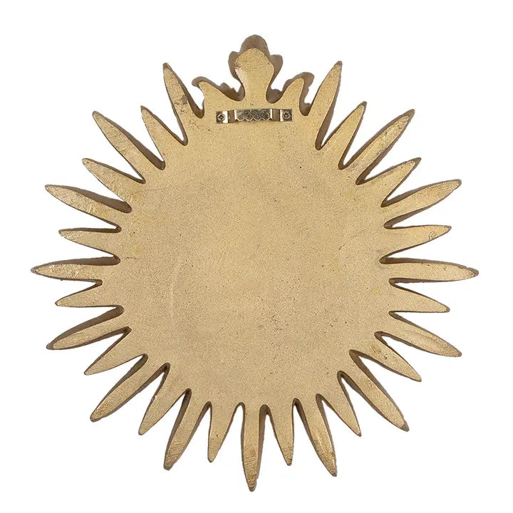 Gold Sunburst Wall Heart