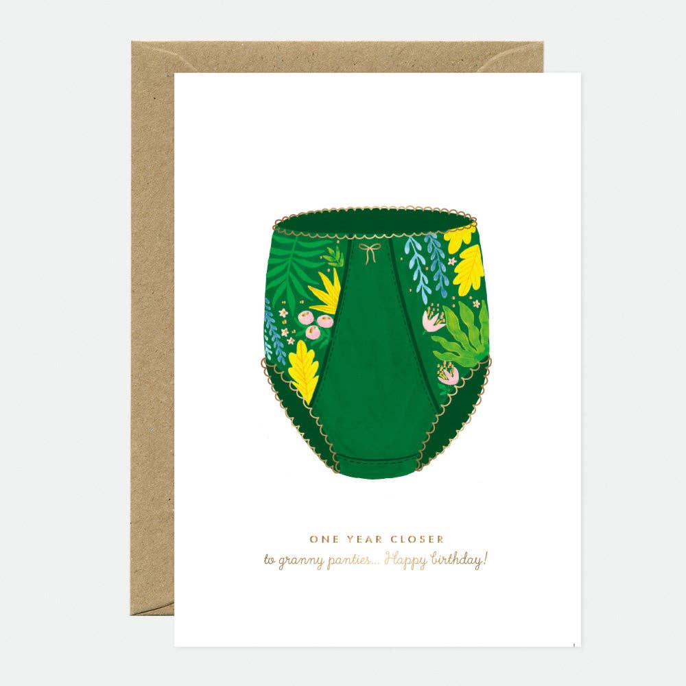 Humorous greeting card for birthdays and gifting