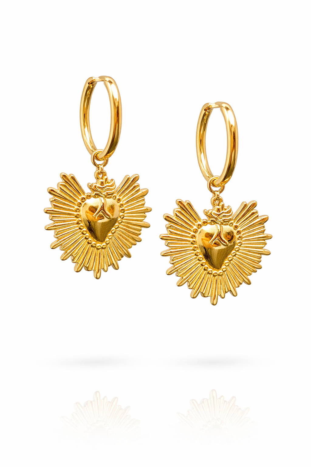  18k-gold-heart-huggie-earrings